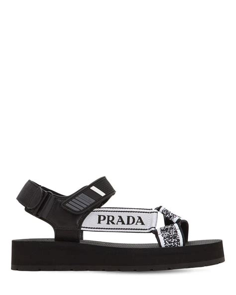 prada trekking sandals|Prada platform sandals.